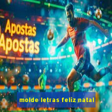 molde letras feliz natal